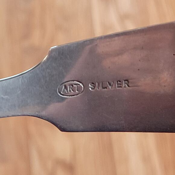 Vintage Art Silver ladle 11" long - Picture 12 of 12